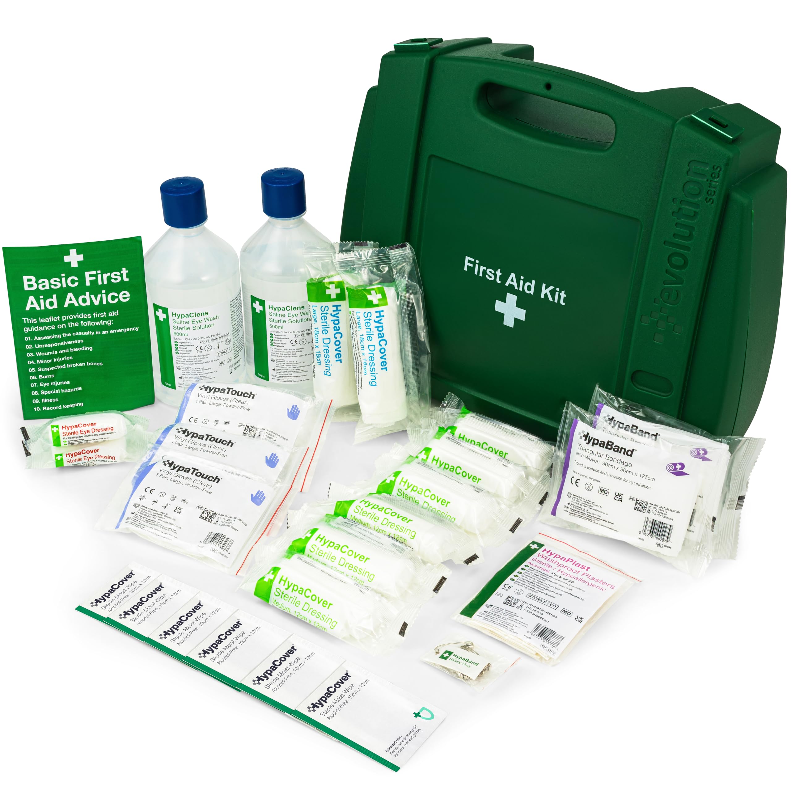 Safety First Aid Group First Aid and Eye Wash Kit for 1-10 Persons