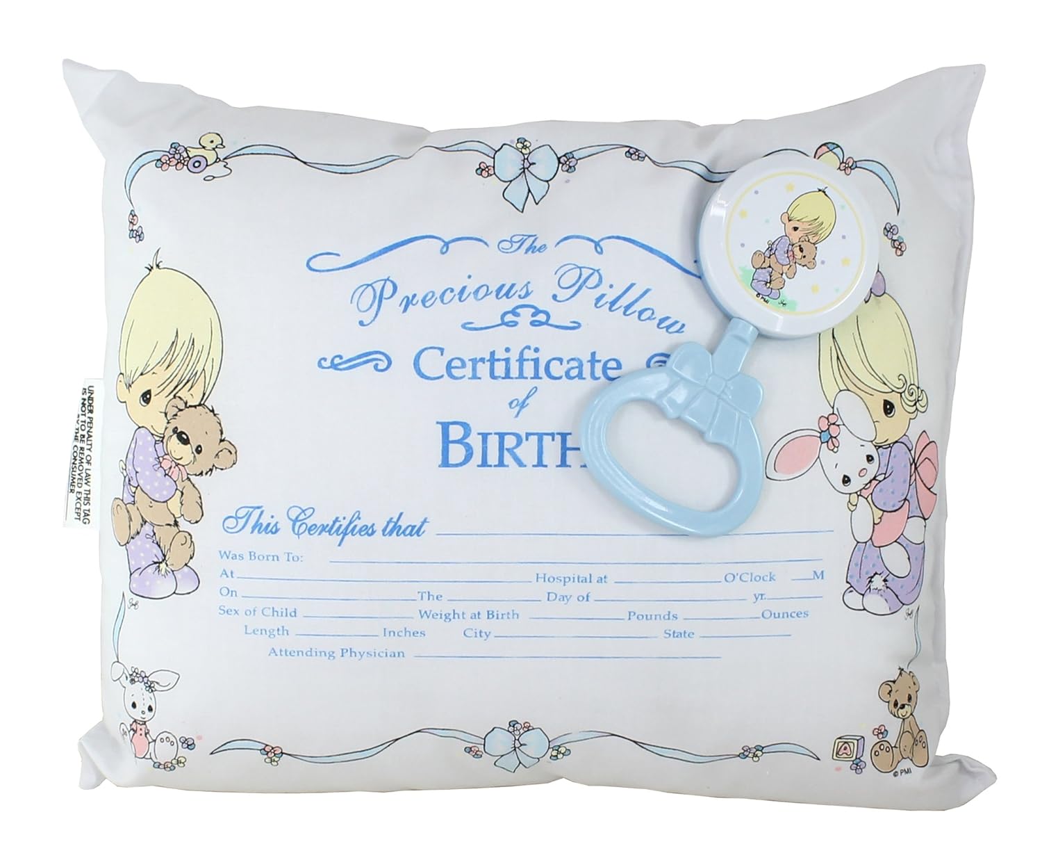 Amazon Com Precious Moments Baby Birth Certificate Pillow