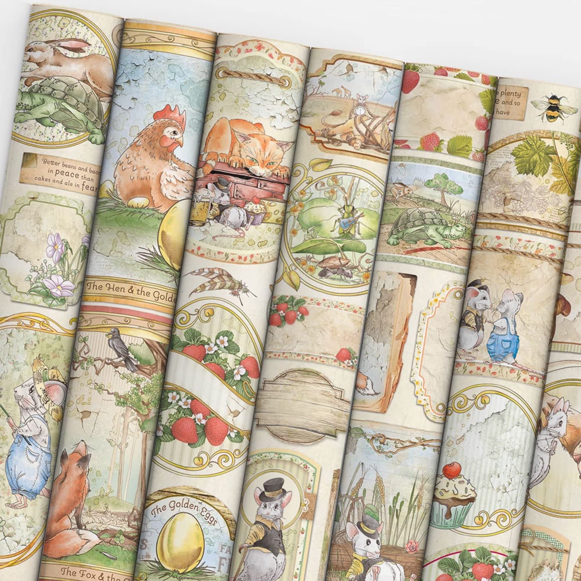 Ciao Bella Creative Pad, Aesop's Fables, 9 Designs/1 Each, one Size