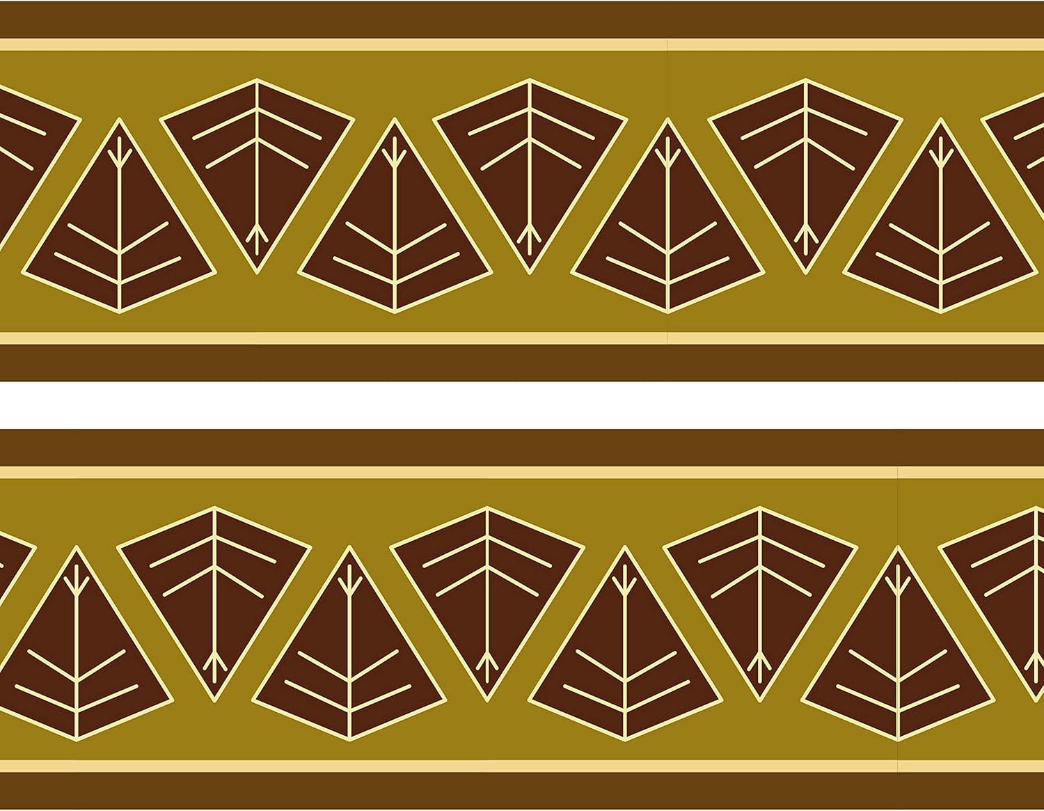 The African Wall Panel Adhesive, 4 Pieces 520 x 15 cm, Border Wallpaper