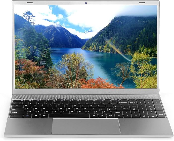 Windows Laptop Computer 15.6 inch, 8GB RAM 128GB M.2 SSD Windows 10 Pro PC Laptops, Intel Celeron J4155 Quad Core Notebook, Support 5G WiFi, Mini HDMI Webcam, Grey