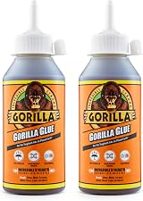 Gorilla Glue 250ml 2 Pack All-Purpose Adhesive Bonding Expands 3x