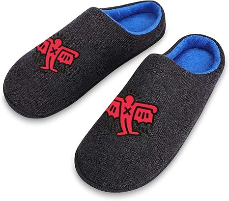 Amazon Co Jp ルームシューズ キース ヘリング 冬用スリッパ メンズ スリッパ 室内履き 来客用 自宅用 旅行用 滑り止め 暖かい 柔らかい 抗菌 防臭 室内 水洗い可能 通気性 ホーム キッチン