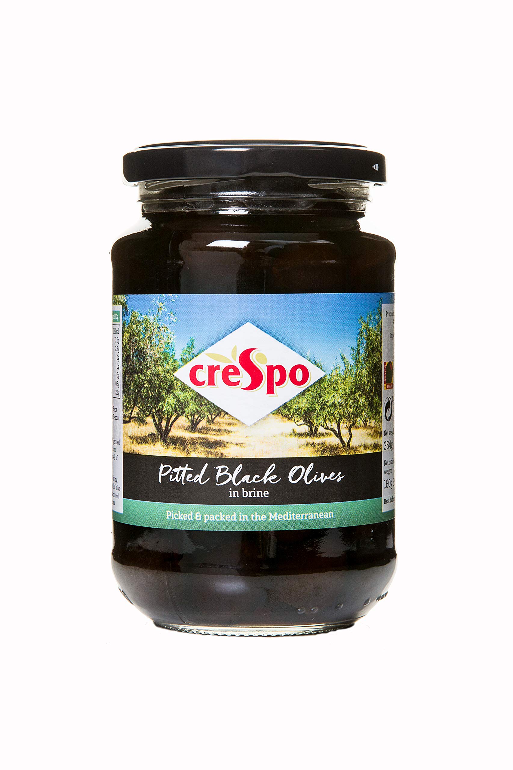 Crespo Pitted Black Olives 354g at its l...