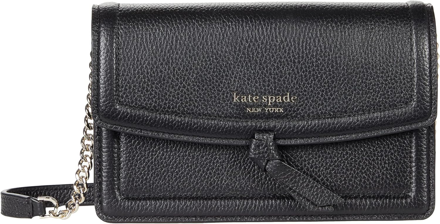 Kate Spade New York Knott Flap Crossbody Black One Size Handbags