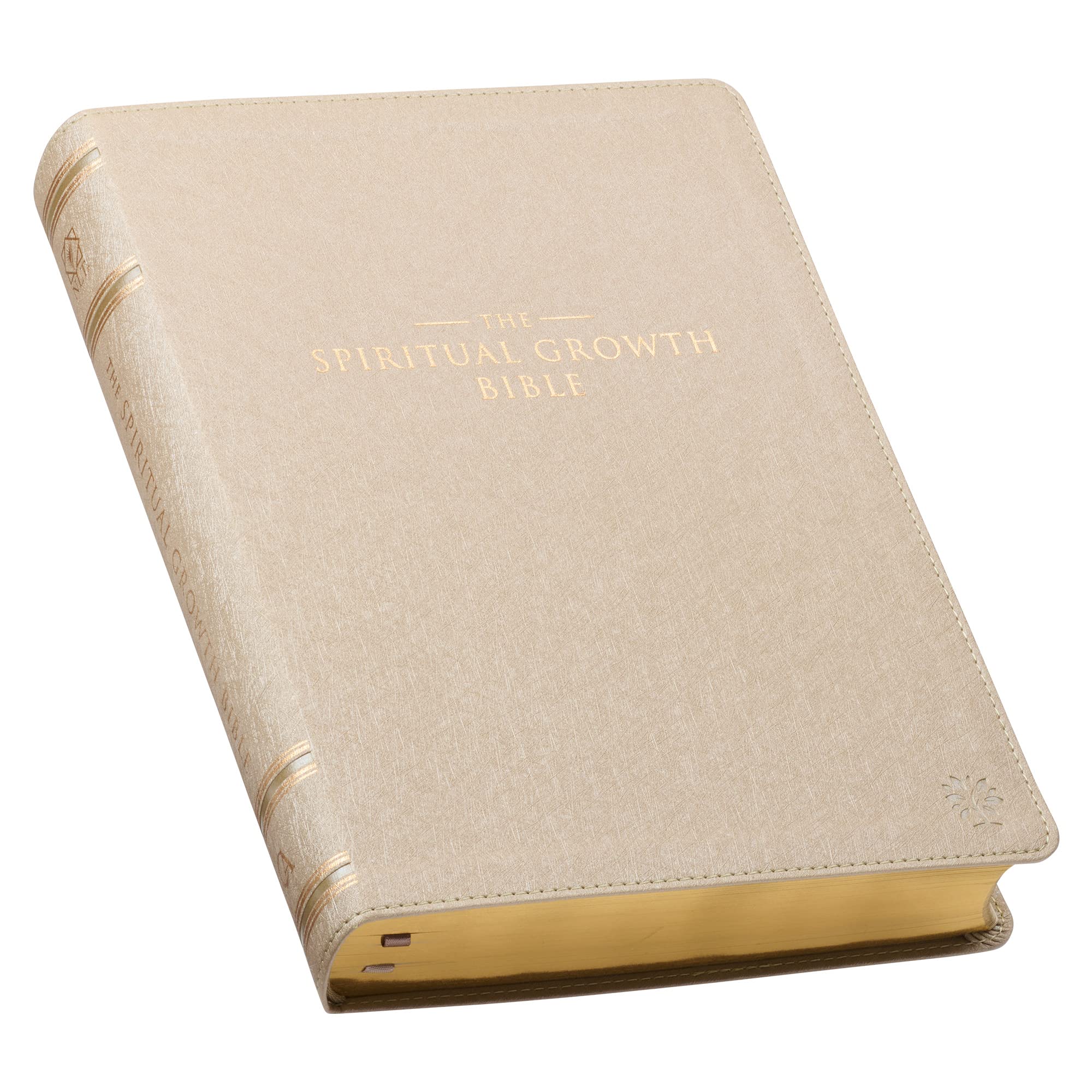 The Spiritual Growth Bible, Study Bible, NLT - New Living Translation Holy Bible, Faux Leather, Pearlescent Taupe (NLT Spiritual Growth Editions) The Spiritual Growth Bible, Study Bible, NLT - New Living Translation Holy Bible, Faux Leather, Pearlescent Taupe (NLT Spiritual Growth Editions) Imitation Leather
