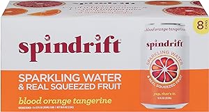 SPINDRIFT Blood Orange Tangerine Sparkling Water 8pk, 12 FZ