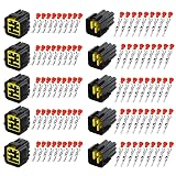Daohaodeli 9 Pin Waterproof Plug Connector No Wire, Electrical Female Male Plug Connector, Quick Connect/Disconnect Socket, Suitable for Marine Boat Car Truck Motorcycle or Other Devices(9 pin black)