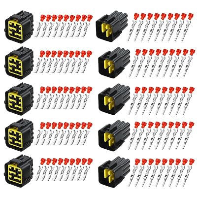 Daohaodeli 9 Pin Waterproof Plug Connector No Wire, Electrical Female Male Plug Connector, Quick Connect/Disconnect Socket, Suitable for Marine Boat Car Truck Motorcycle or Other Devices(9 pin black)