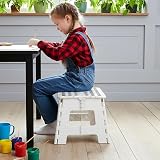 Utopia Home 9 Inch Folding Step Stool, 330 lbs Capacity, Anti-Slip, White view 2