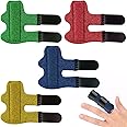 4PCS Finger Splint for Kids, Finger Splints Finger Brace Trigger Finger Splints for Injured Finger Protection Finger Correction Relief the Pain Sport Injuries (4 Colors)