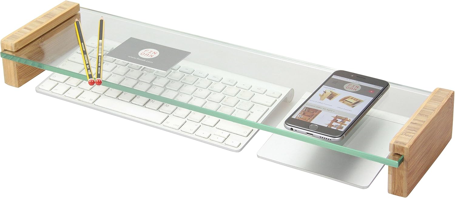 Glass Keyboard Top Organiser Desk Tidy Amazon.co.uk Office Products