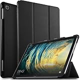 Foluu Custodia per Huawei MediaPad M5 Lite 10 da 10,1 pollici, sottile, leggera, con supporto in tre parti, in poliuretano, con funzione di accensione e spegnimento automatico, chiusura magnetica, per