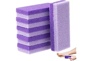Foot Pumice Stone for Feet – 6-Pack Double-Hard Skin Callus Remover and Scrubber ，Sided Exfoliating Callus Remover for Feet, 