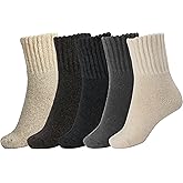 BomKinta Boot Socks for Women Winter Solid Thick Warm Socks Cozy Crew Socks Christmas Gift