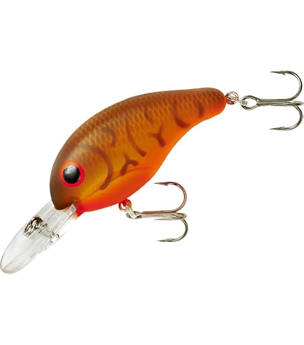 black and orange bandit fishing lure Series 200 Crankbait Bass Lures, Dives to 8-feet Deep, 2 Inches, 1/4 Ounce, Brown Fall Craw : Sports & Outdoors 1 Rod For ALL 13 foot diving crankbaits Color:Blue White Silver Glitter W/Prp Bars Black Stripe #533 ladyfish lure