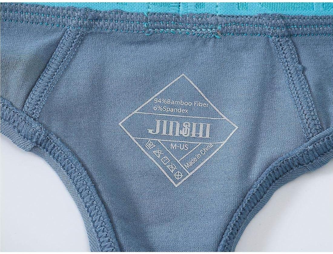 JINSHI Men T-Back Sexy Butt-Flaunting Thong Underwear Comfrt Waistband 3-Pack at  Men’s Clothing store