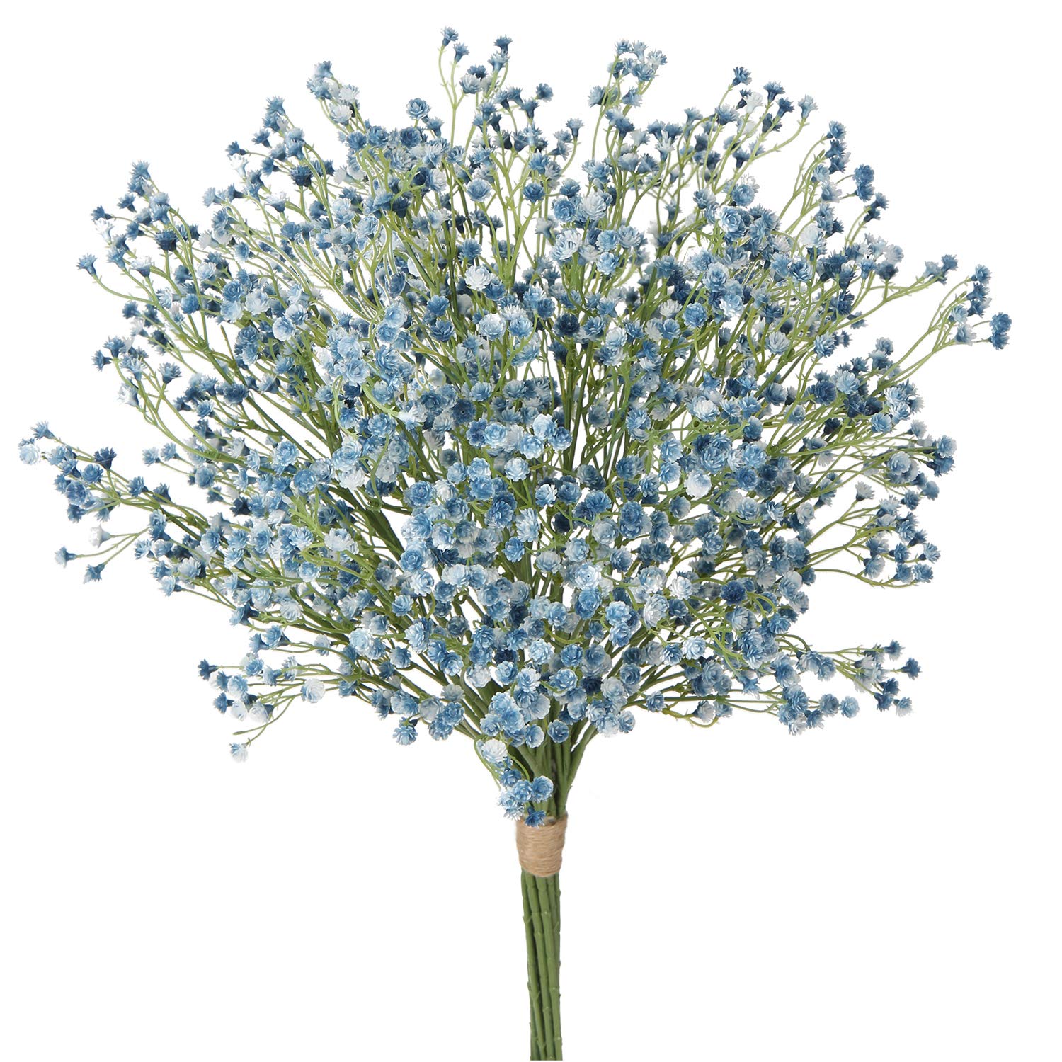 Briful 10PCS Gypsophila Artificial Flowers Baby Breath Flowers Arrangement for Home Decor Fake Gypsophila Bulk Plants Bouquet DIY Wreath Wedding Party - Blue