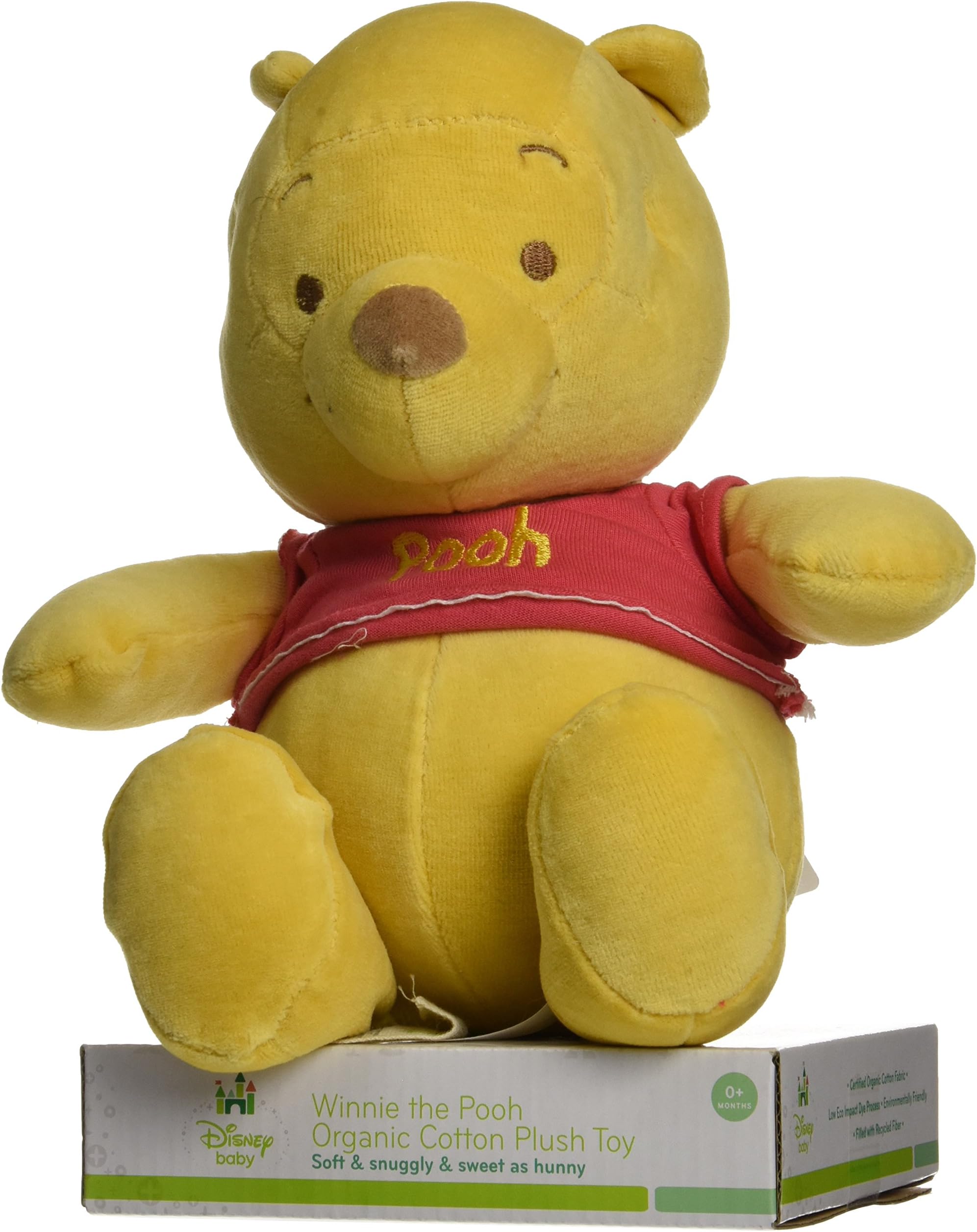 Disney Pooh Certified Organic Plush Toy With Soft Chime 11 Inch