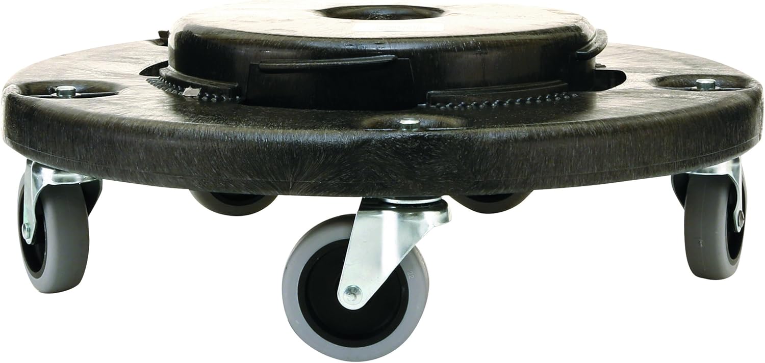 Rubbermaid Commercial Products FG264000BLA BRUTE Dolly, 18-1/4 x 6-3/5 in, Black: Industrial & Scientific