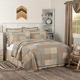 VHC Brands Sawyer Mill Charcoal 5 Piece King Quilt Set (1 King Quilt, 2 Shams, 2 Pillowcase)