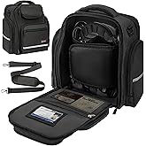 Flight Bag for Pilots, Pilot Bag for Aviation Headset with Padded Protection, Fits Aviation Headset, iPad & Flight Accessories, Multiple Pockets & Shoulder Strap, Gift for Pilots, Black (Bag Only)