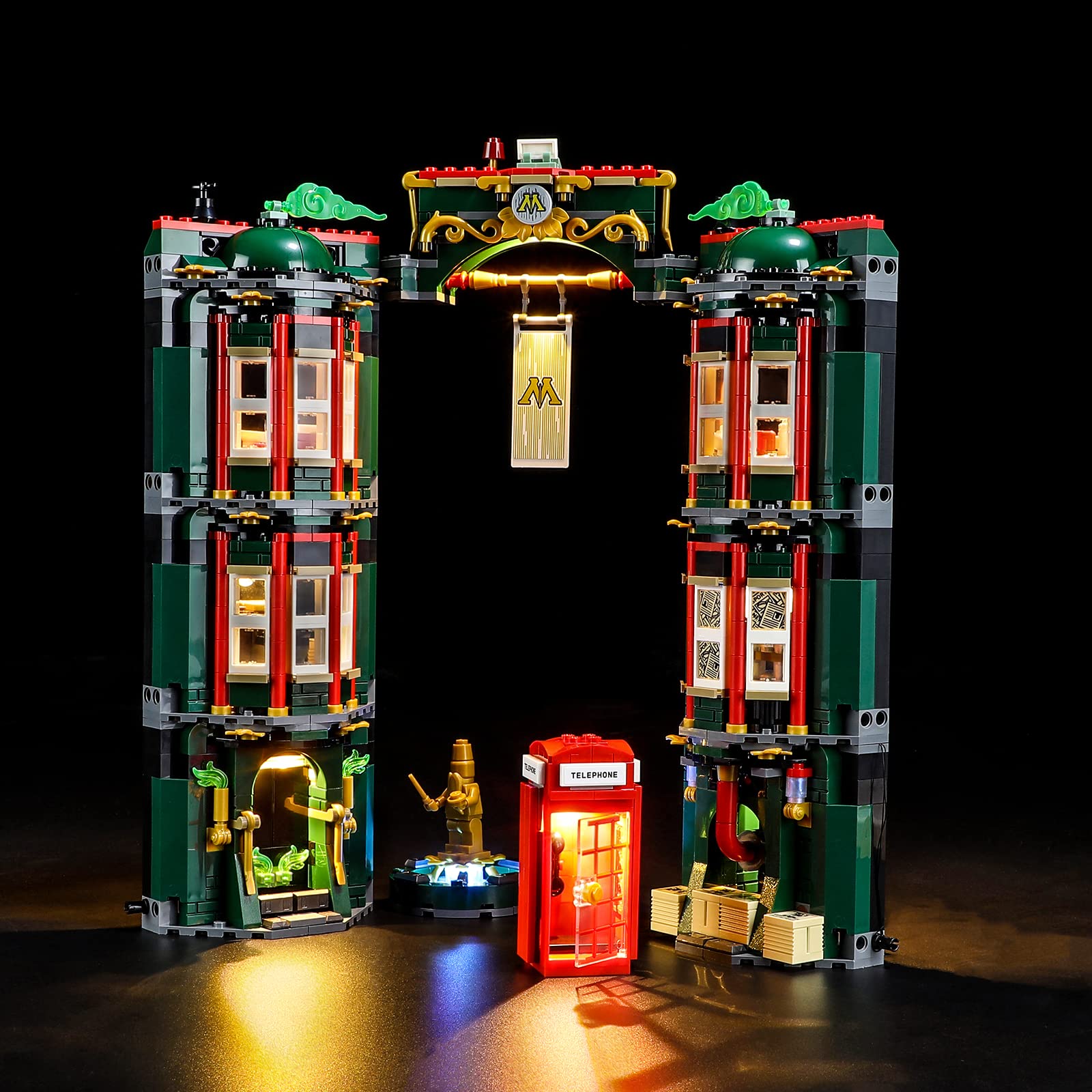 GEAMENT LED Light Kit Compatible with LEGO Harry Potter The Ministry of Magic - Lighting Set for 76403 Model (Building Set Not Included)