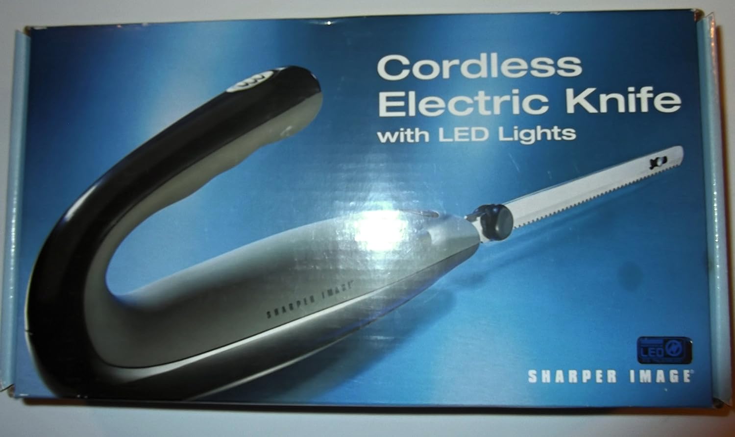 Sharper Image Cordless Electric Knife with LED Lights
