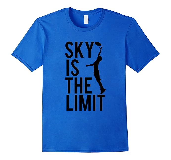 blue ultimate frisbee shirt