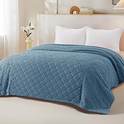Whale Flotilla Fuzzy Fleece King Size Blanket for