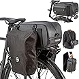 Bike Trunk Bag Bicycle Storage Pannier Saddle Bag 26L Multifuction Rear Bike Cargo Rack Bags with Reflective Strips Waterproo