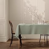 Home Direct Extra Large Rectangular Tablecloth 150x300cm Sage Green view 3