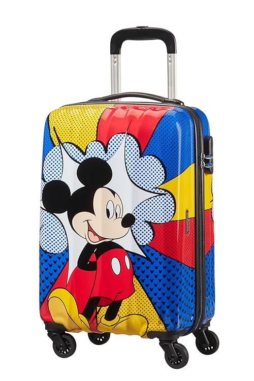 American Tourister Hypertwist - Spinner S, Hand Luggage, 55 cm, 36 l, Multicolored (Mickey Flash Pop)