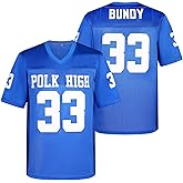 Aimhuo 33 AL Bundy Football Jersey,Polk High Movie Football Jerseys for Men,Sports Jerseys Men's 90S Hip Hop Clothing