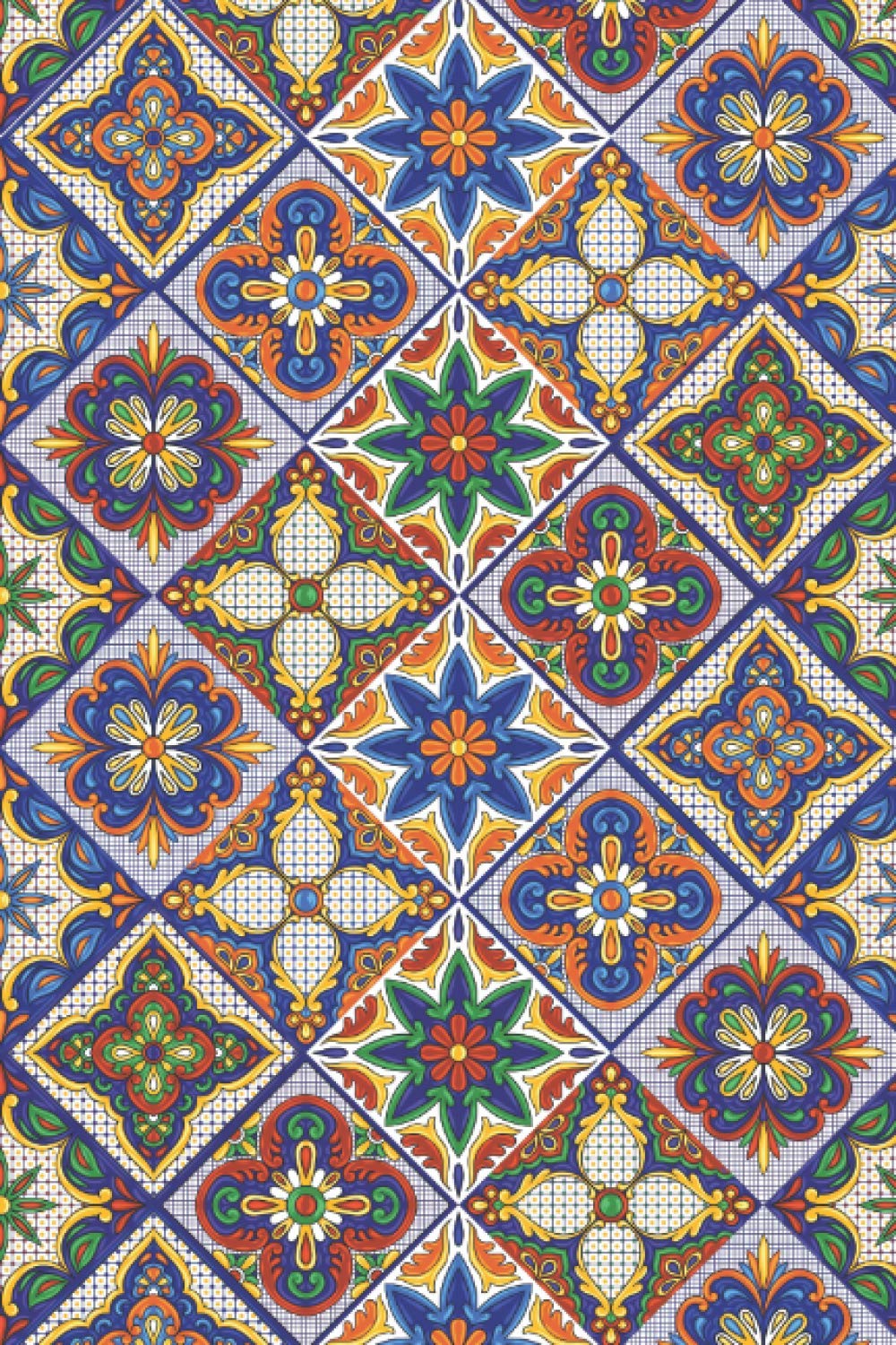 Moroccan Tile Notebook: Moroccan tile print/patterned 140 page notebook/journal/diary/Exercise book (6" x 9")