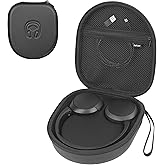 PERFCAZE Headphone Case for Sony WH-CH520 JBL Tune Live 670NC Wireless Headphones, Hard EVA On-Ear Headphone Protective Case with Mesh Pocket Storage Cable (Black)