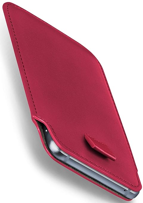moex Nokia Lumia 630 | Hülle Pink Sleeve Slide Cover Ultra-Slim Schutzhülle Dünn Handyhülle für Nokia Lumia 630/635 Dual SIM 