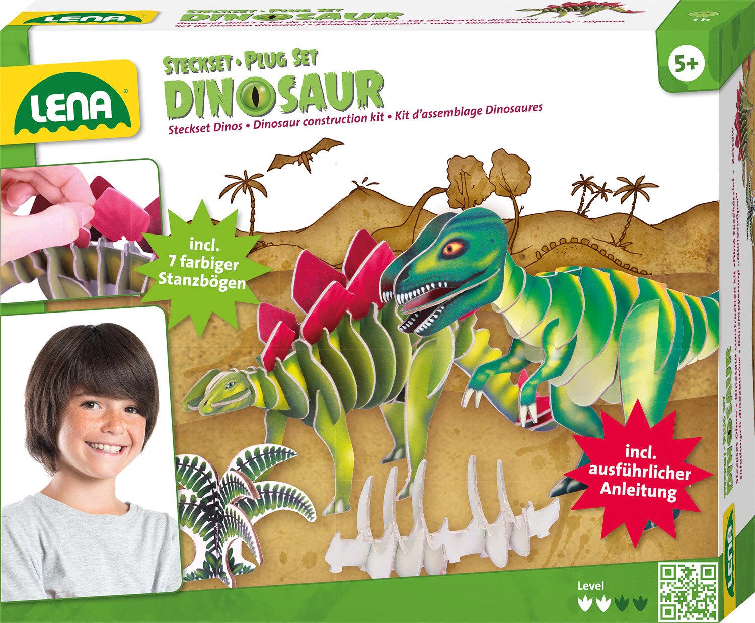 Lena 42644 Craft Set Dinos