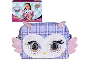 Purse Pets, Print Perfect Hoot Couture Owl, Interactive Pet Toy & Crossbody Kids Purse, Over 30 Sounds & Reactions, Girls Sho