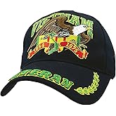 Vietnam Veteran Eagle Low Profile Cap, Black, Adjustable