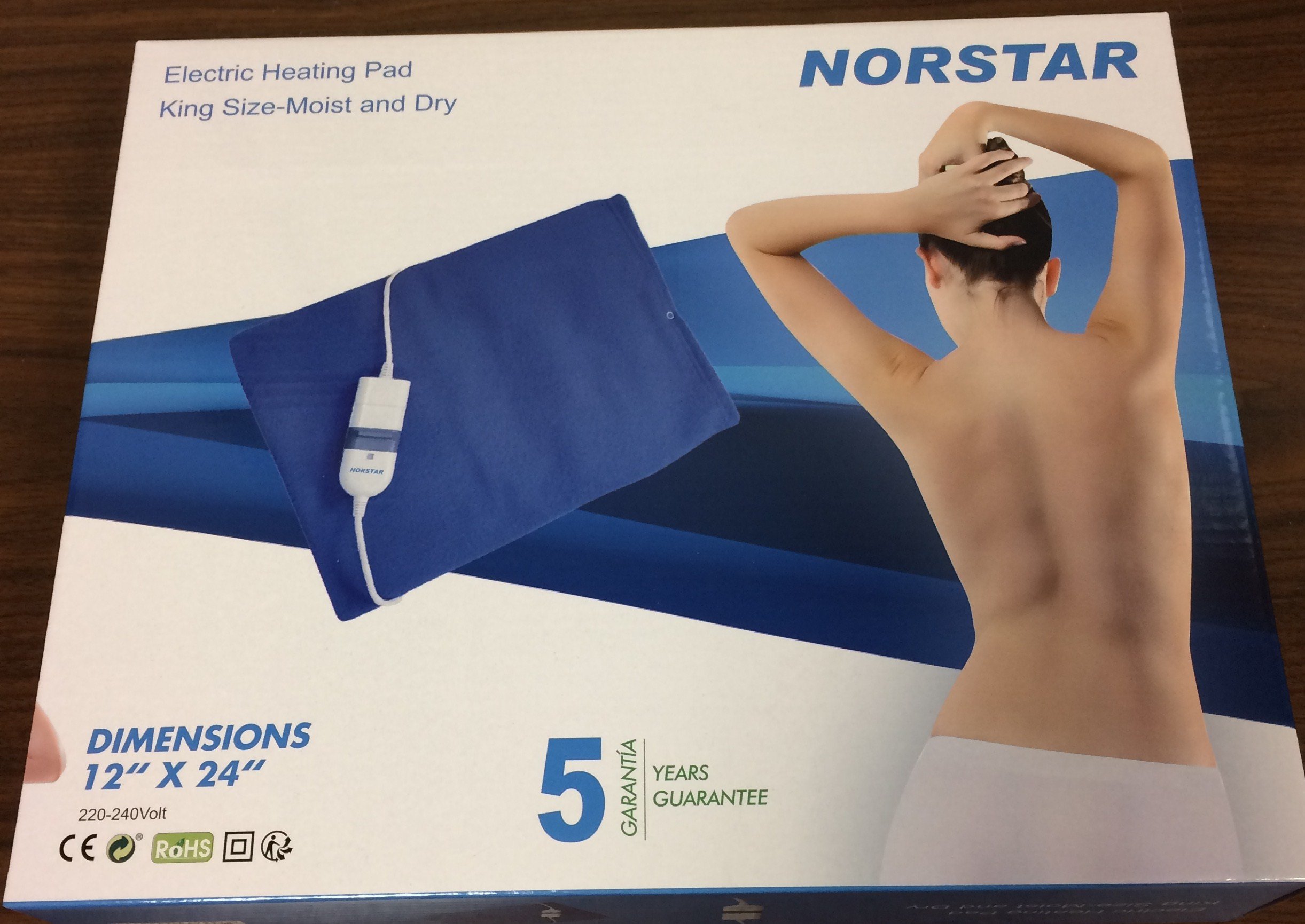 Photo 1 of Overseas USE ONLY Norstar 200 King Size Moist & Dry Heating Pad 220-240 Volt
