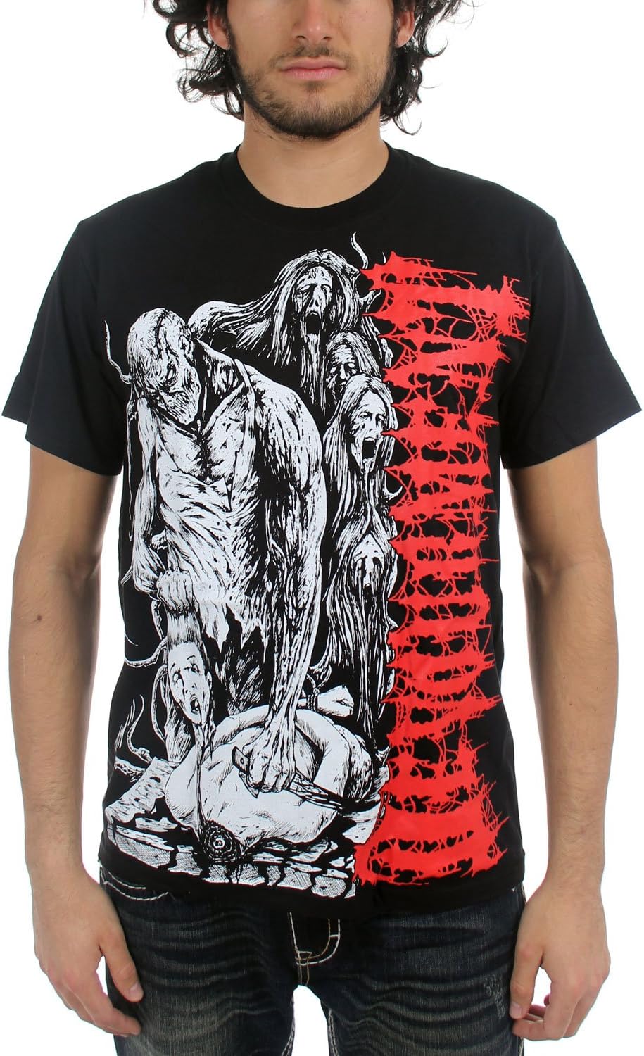 Devourment - Mens Dead Body T-Shirt in Black, Large, Black