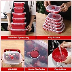 Layhit 12 Pcs Collapsible Food Storage Containers