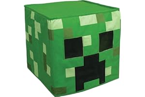 Minecraft Creeper Block Head Costume Headpiece, Official Minecraft Costumes, Single Size Kids Costume Accessory