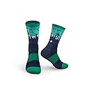 Seattle Skyline SEA Socks (Navy/Teal)
