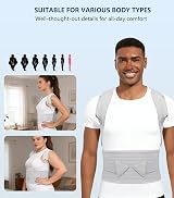 Aollop Posture Corrector Back Brace Men Women Breathable Adjustable view 4