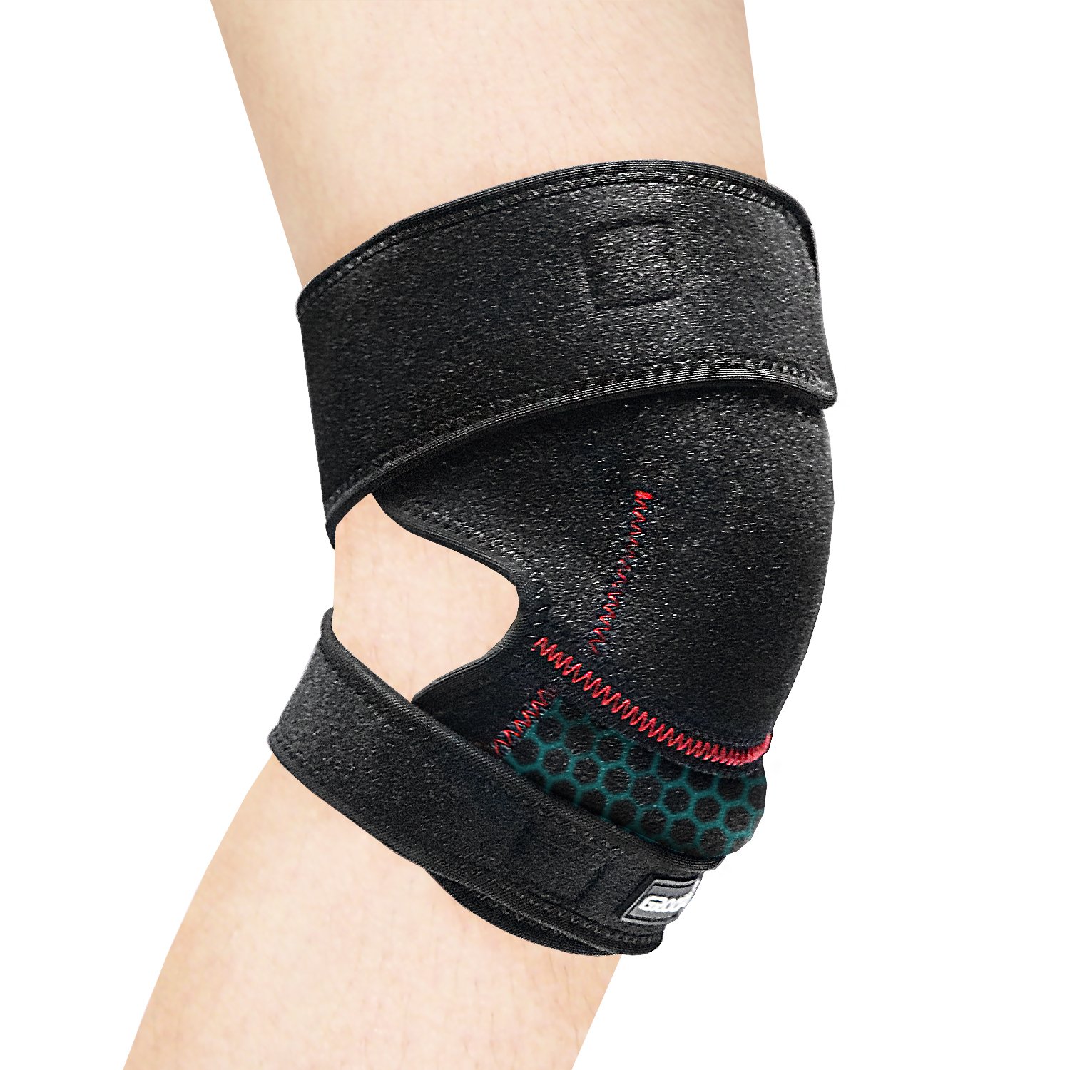 Knee Brace, GROOFOO Patella Knee Brace for Arthritis [Adjustable Knee Brace][Knee Brace Sleeve][Knee Brace Acl Skiing]Ergonomic Arc Design with Lint-free Materials - injured, arthritic knees recovery