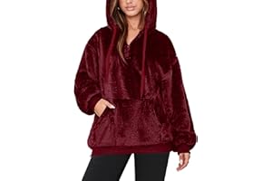 NIeyook Sherpa Fleece Hoodies for Women Fuzzy Oversized Zip up Hoodie with Pockets Casual Pullover Hooded Sweatshirt