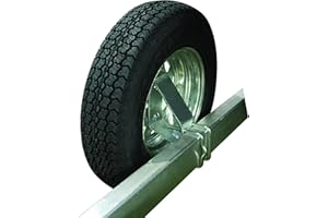 CE Smith - 27310G Heavy Duty Side Mount Spare Tire Carrier for Trailer - Holder for 4 or 5 Lug Wheels Up to 15"