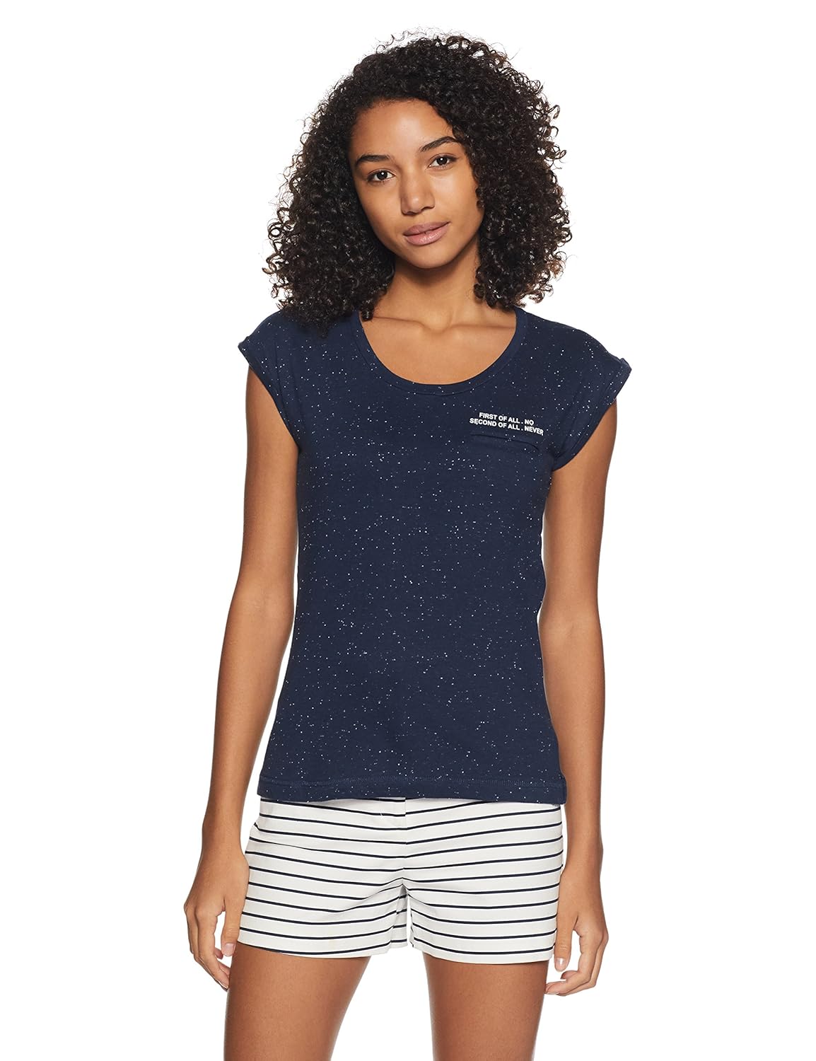 flying machine women's back detail t-shirt